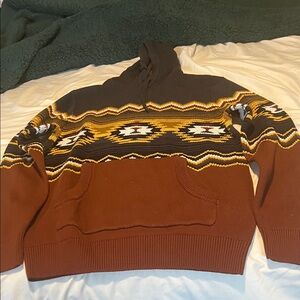 Sun + Stone Men's Multicolor Patterned Sweater
